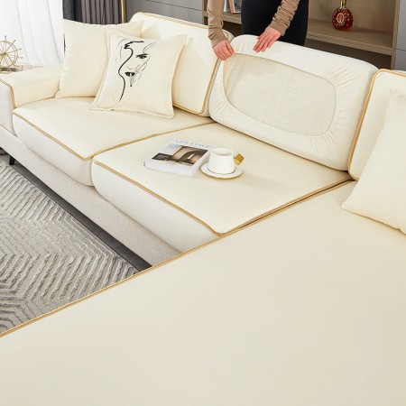 Sofa cover elastic full leather universal