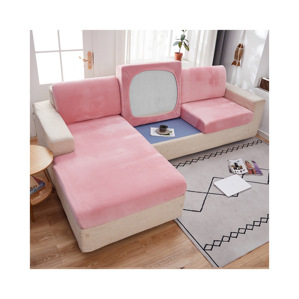 Stretch sofa cover plush half bag cushion